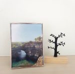 Centre Photo Frame / Picture Frame - Glossy Silver