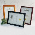 Centre Wooden Frame For A4 Certificate / Picture