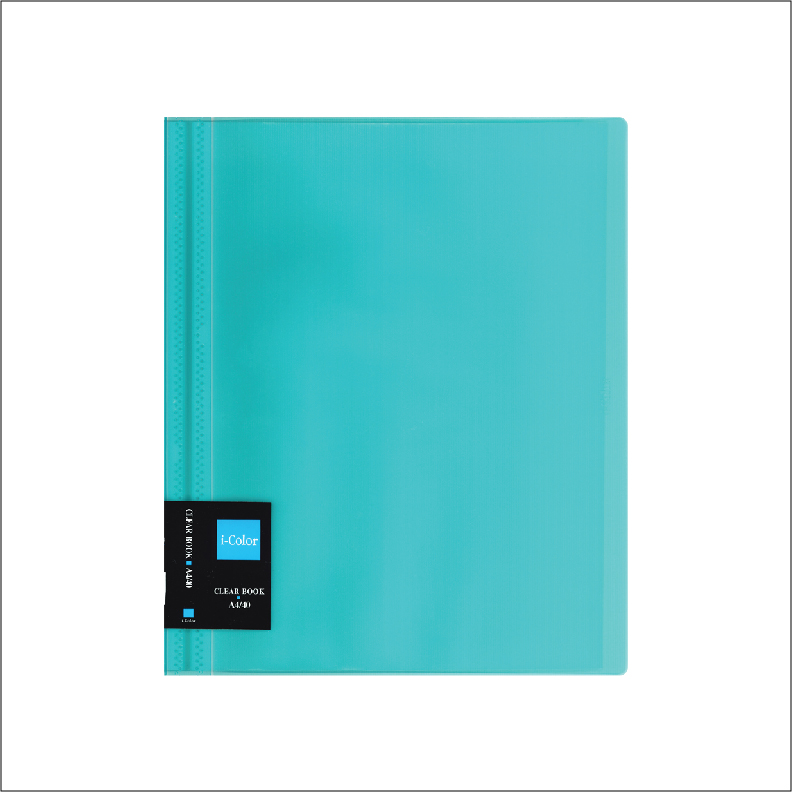 NCL iColour Clear File Clear Book - 40 pockets