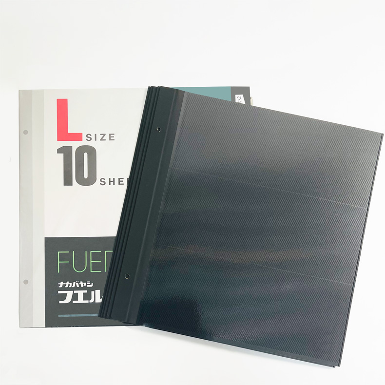 NCL L Size Self-Adhesive Photo Album Refill (Black)