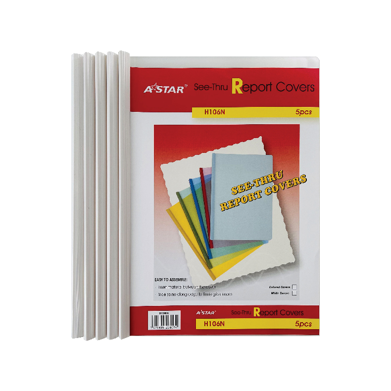 AStar Transparent Slide Binder Report Cover - A4 (5pc)