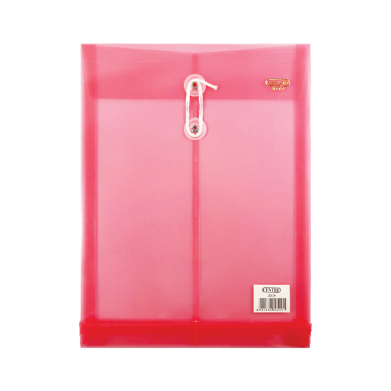 Centre Transparent Clear Document Holder / Data Envelope (With String) - A4
