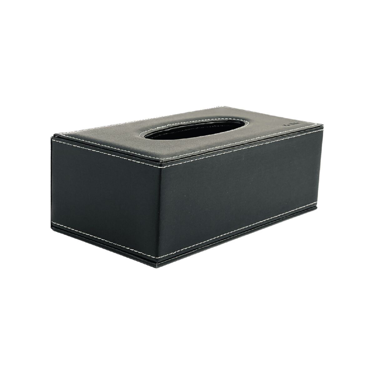 La Vida Faux Leather Tissue Box Black