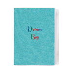 Glitter Cover Notebook A5 Turquoise