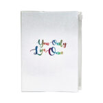 Glitter Cover Notebook A5 White