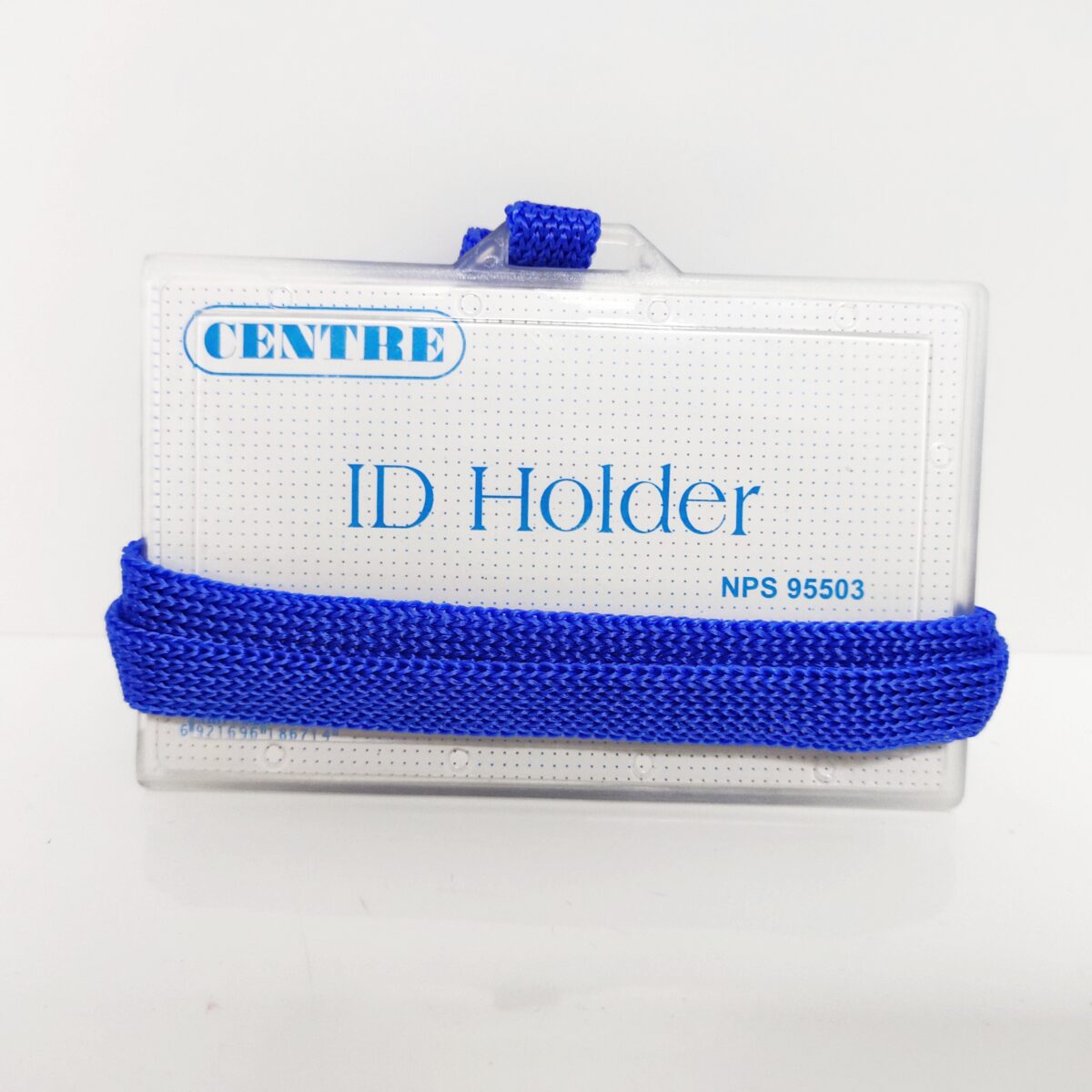 ID Holder With Lanyard Blue