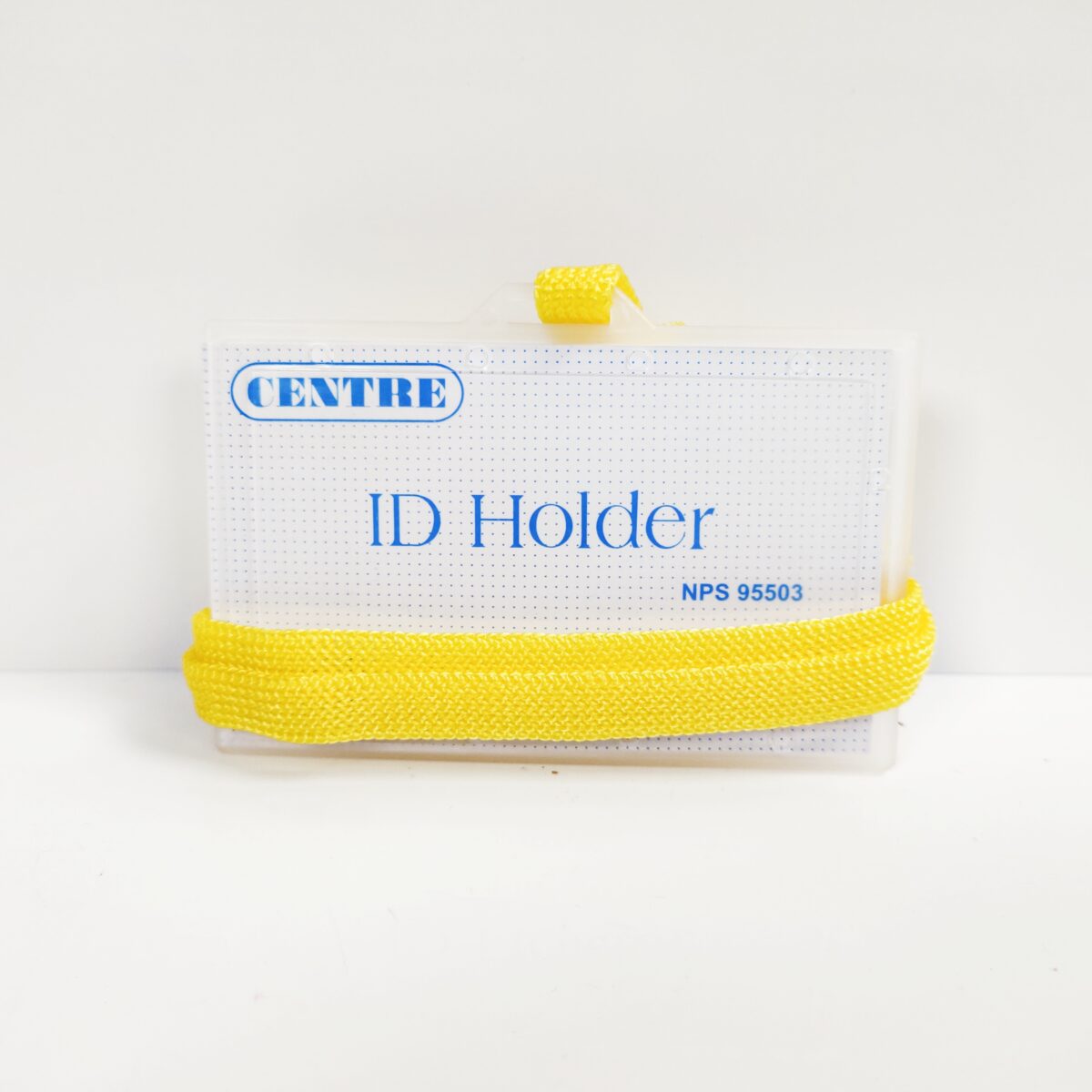 ID Holder With Lanyard Yellow