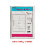 Centre Super Label Labe Sheets