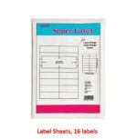 Centre Super Label Labe Sheets