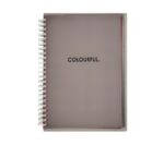 Palette A5 Coloured Paper Spiral Notebook Grey