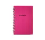 Palette A6 Coloured Paper Spiral Notebook Pink